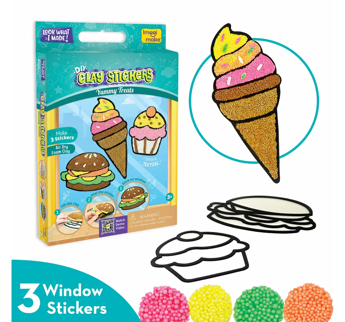 Imagimake Clay Sticker - Yummy Treats, 3Y+