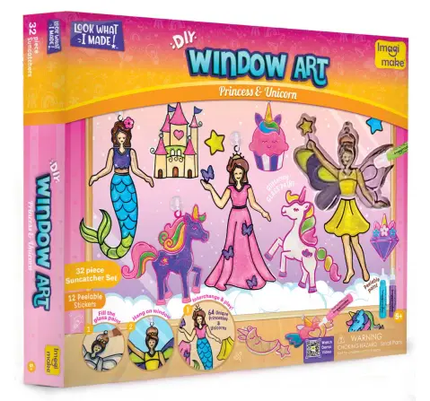 Imagimake Window Art Unicorn & Princess, 3Y+