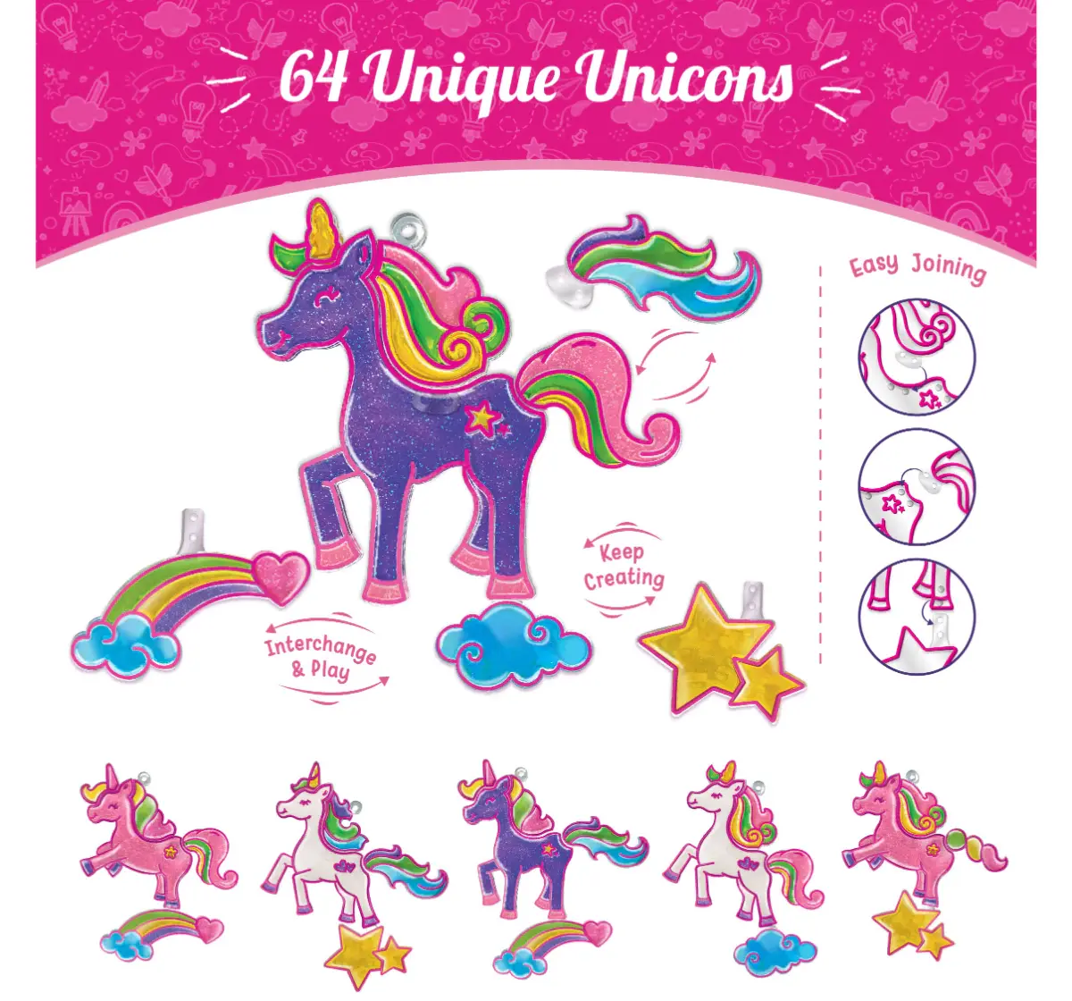 Imagimake Window Art Unicorn & Princess, 3Y+