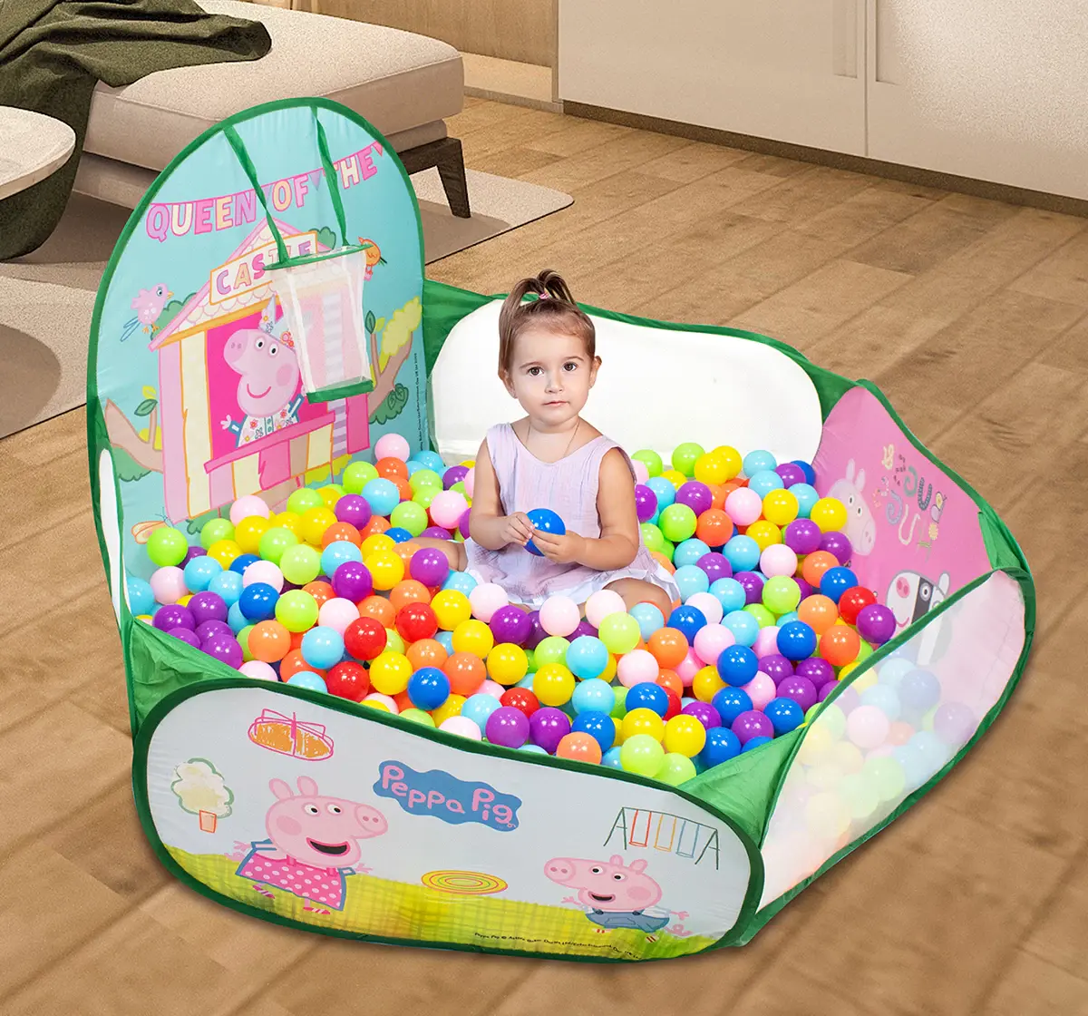 ITOYS Ball Pool with 50 Balls Peppa Pig, Multicolour, 2Y+