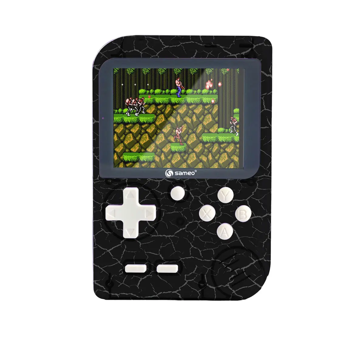 Sameo Dreamboy Retro Mini Handheld Rechargeable Video Game Console, 500 Classic Games, Compatible with TV, 8 Bit Classic, Marble Black, 5Y+