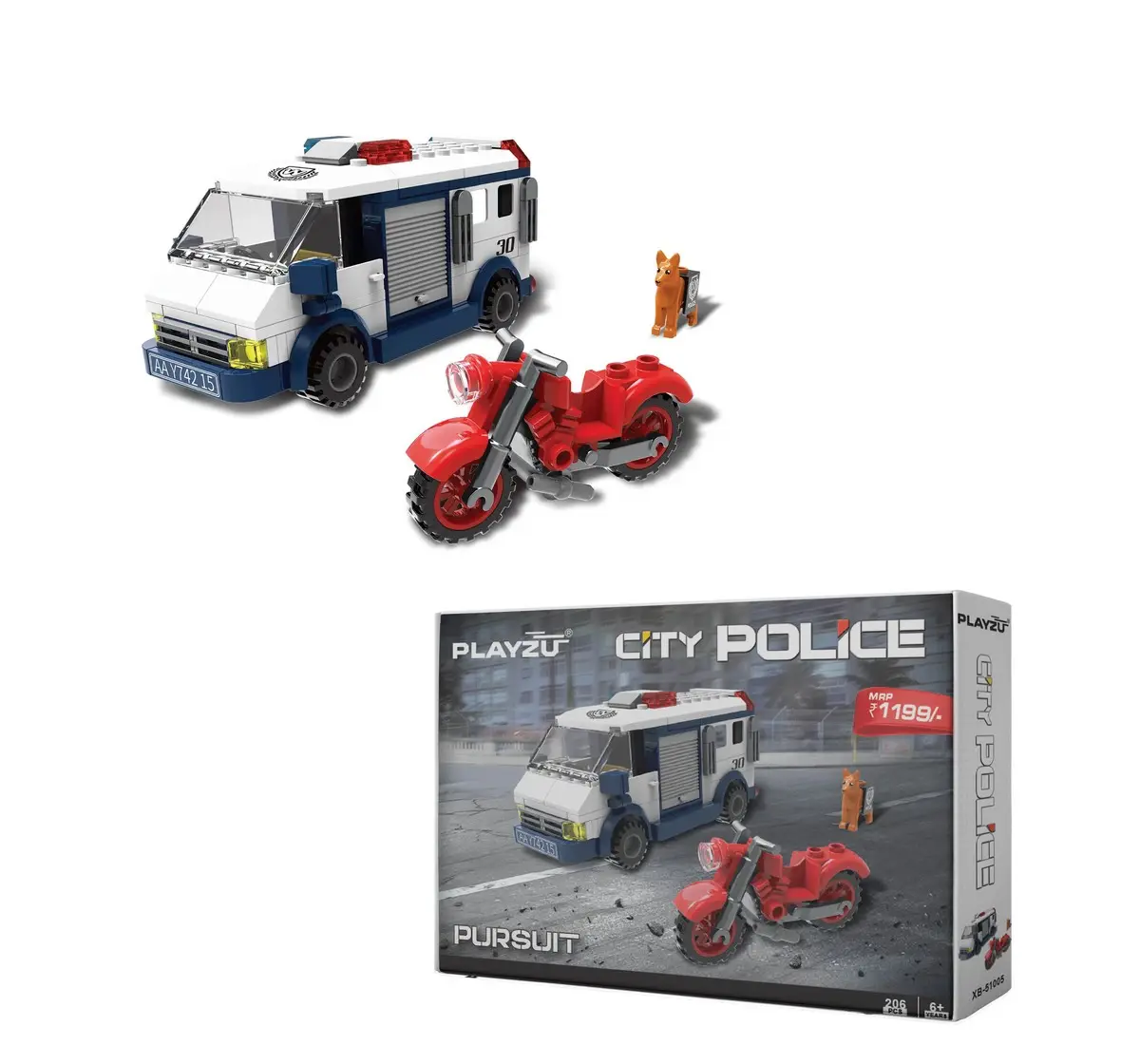 Playzu City Police Pursuit Multicolor, 6Y+