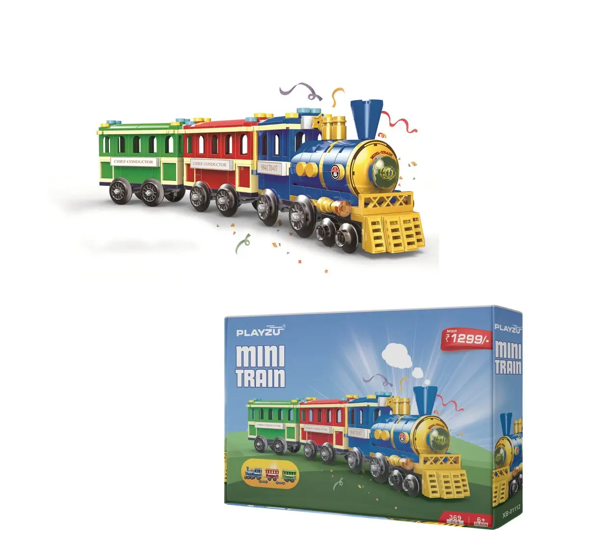 Playzu Mini Train Multicolor, 6Y+