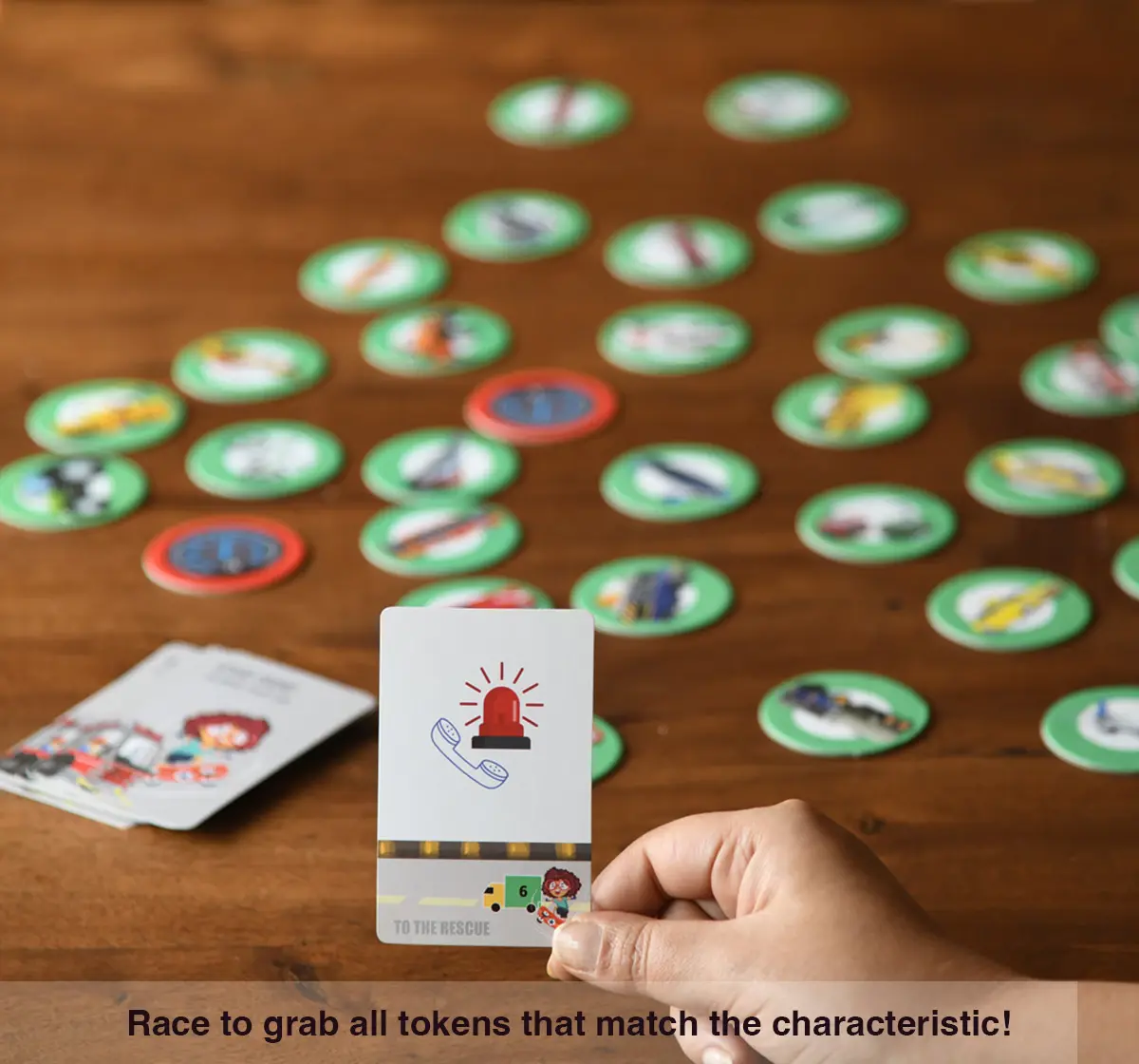 Chalk and Chuckles Eye See-Things That Go Game of Characterisitics, 3Y+, Multicolour