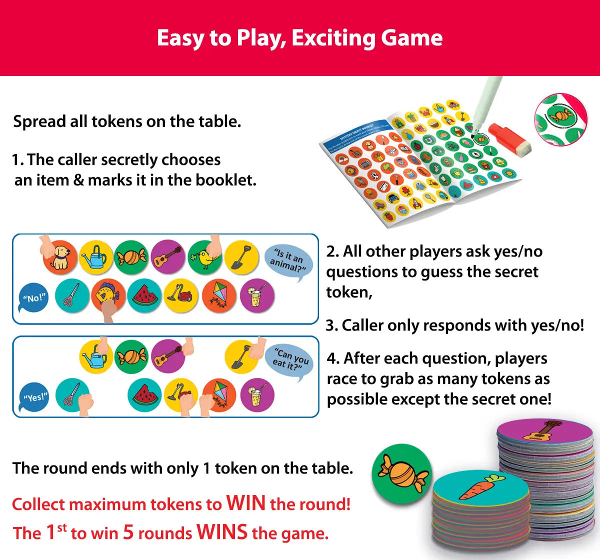 Chalk and Chuckles Not That One Action Packed Guessing Game, 4Y+, Multicolour