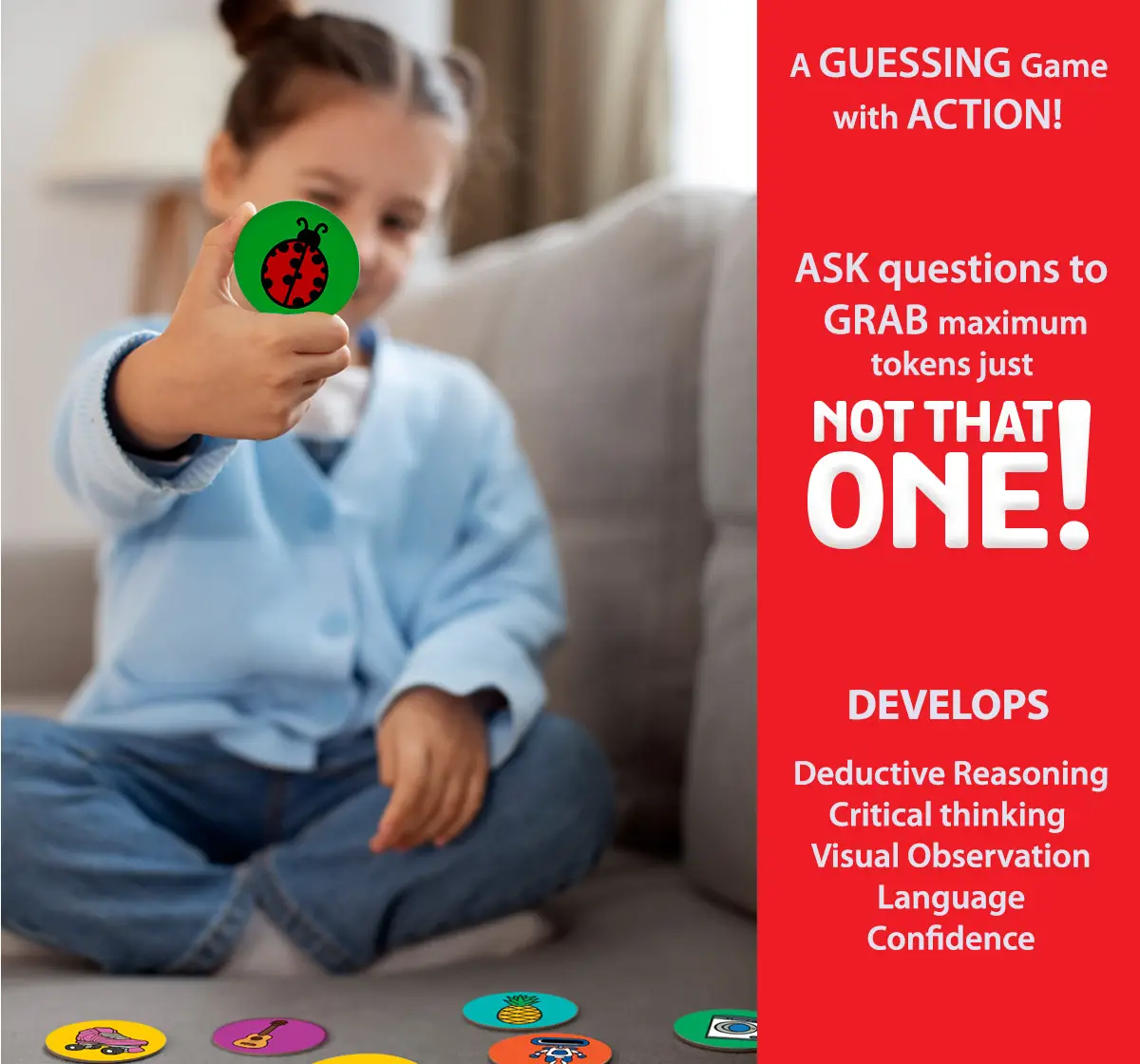 Chalk and Chuckles Not That One Action Packed Guessing Game, 4Y+, Multicolour
