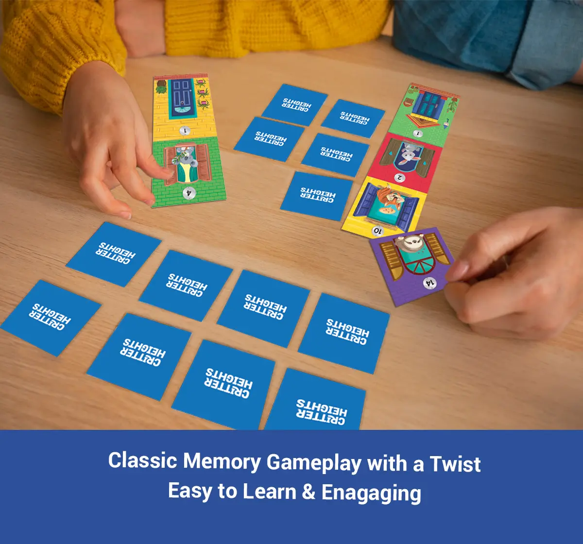 Chalk and Chuckles Critter Heights Memory & Number Family Game, 4Y, Multicolour