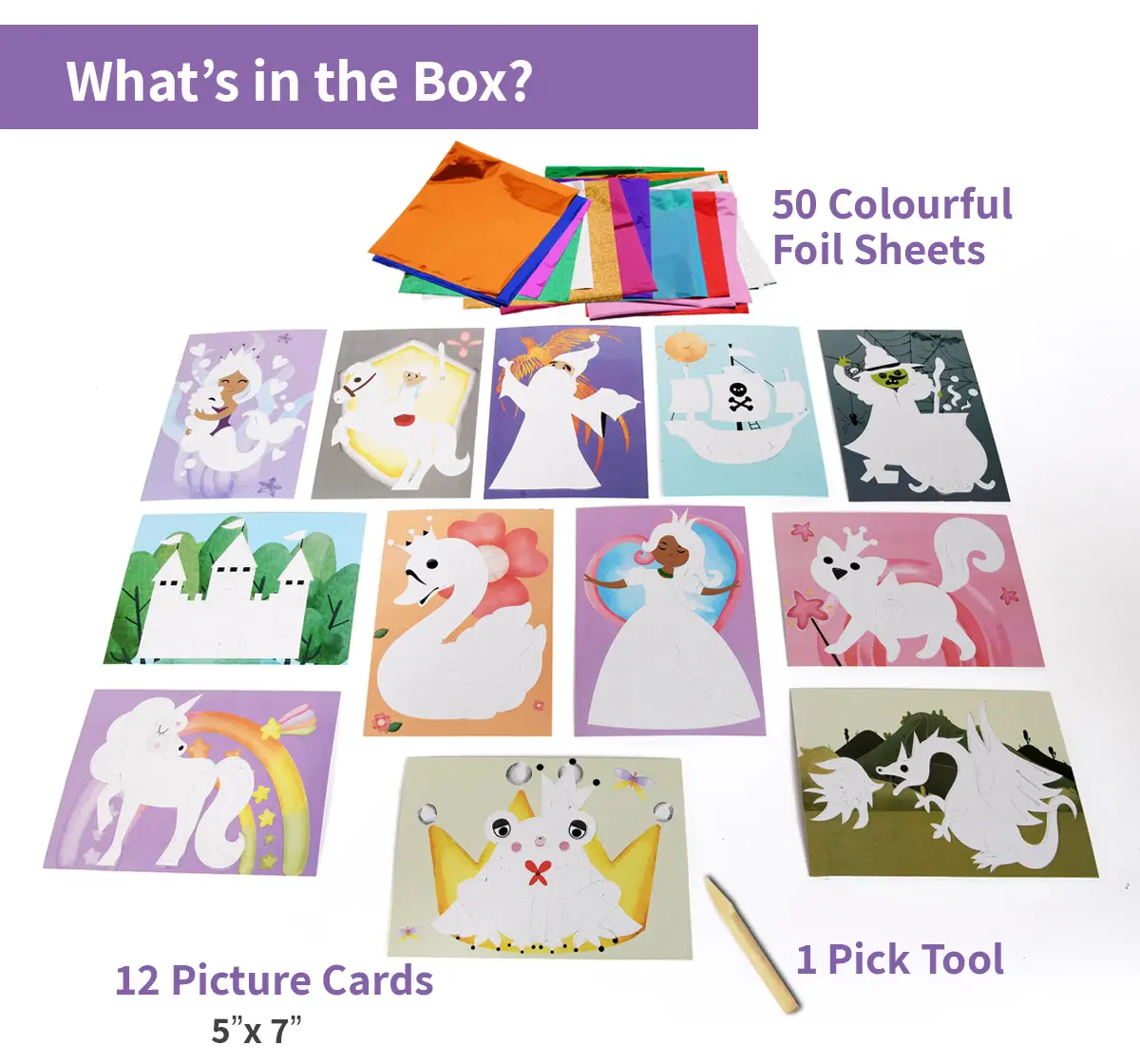 Chalk and Chuckles Fabulous Foil Art Magical World, 4Y+, Multicolour