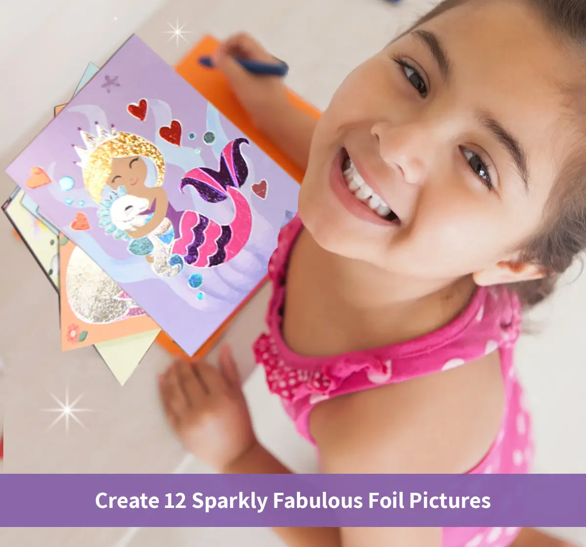 Chalk and Chuckles Fabulous Foil Art Magical World, 4Y+, Multicolour