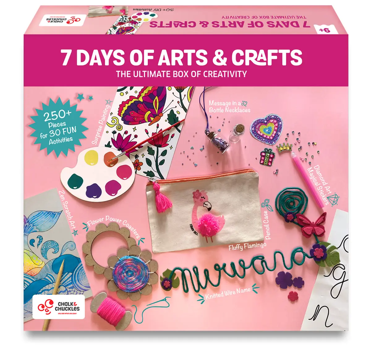 Chalk and Chuckles 7 Days of Arts & Crafts, 9Y+, Multicolour