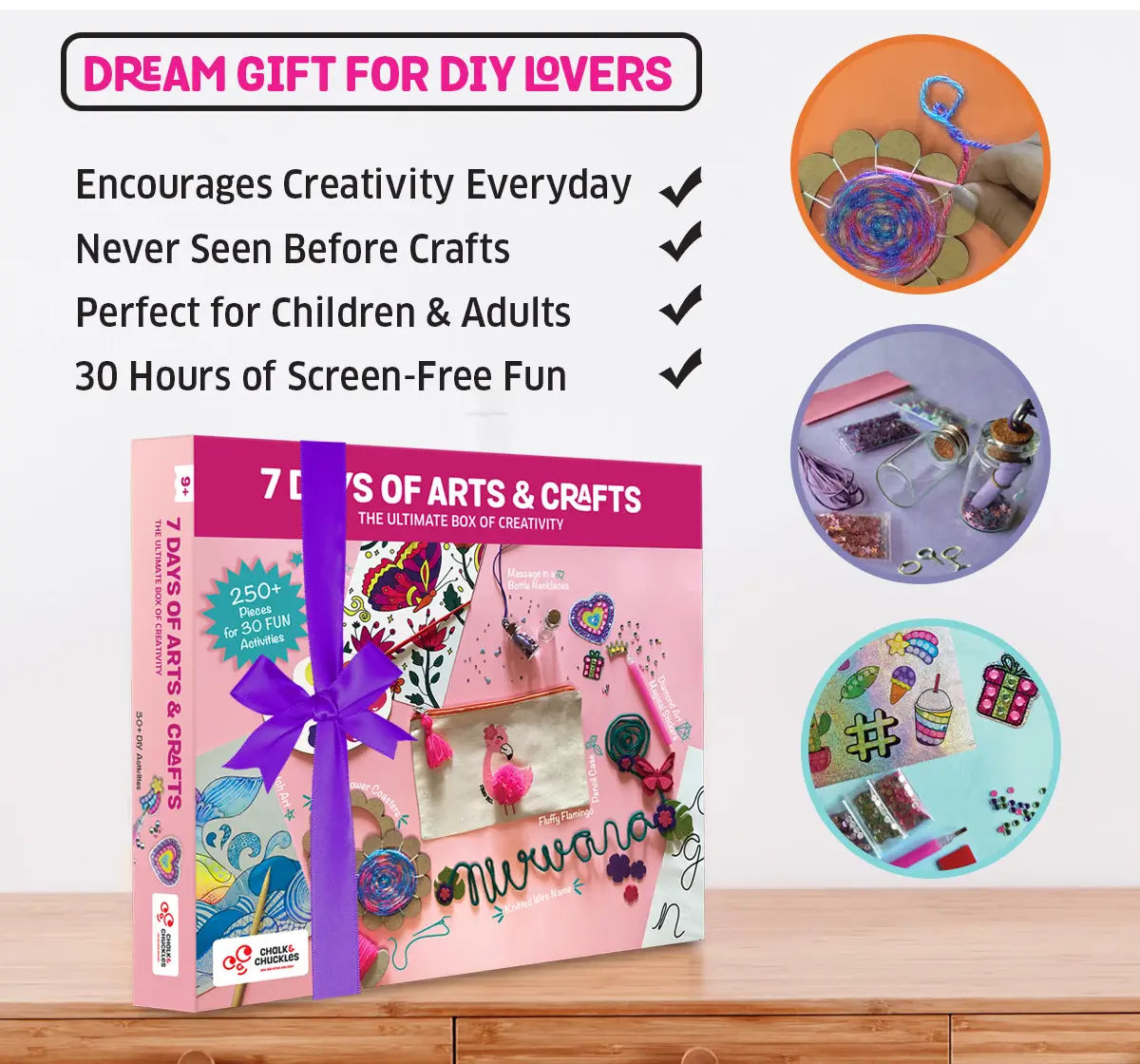 Chalk and Chuckles 7 Days of Arts & Crafts, 9Y+, Multicolour