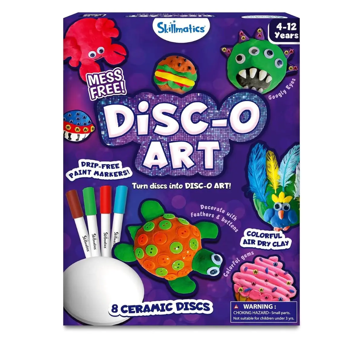 Skillmatics Disc-O Art, No Mess Art & Craft Activity, 4Y+