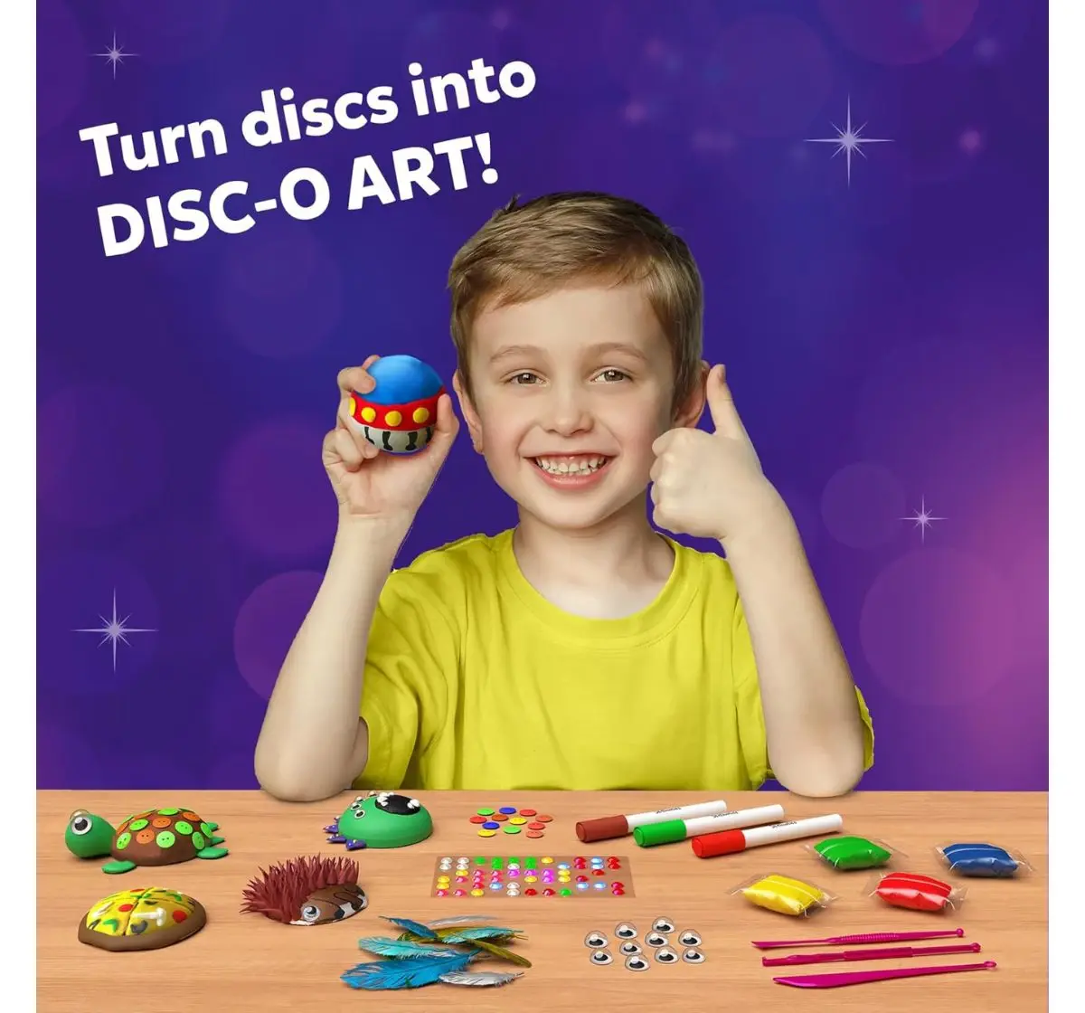 Skillmatics Disc-O Art, No Mess Art & Craft Activity, 4Y+