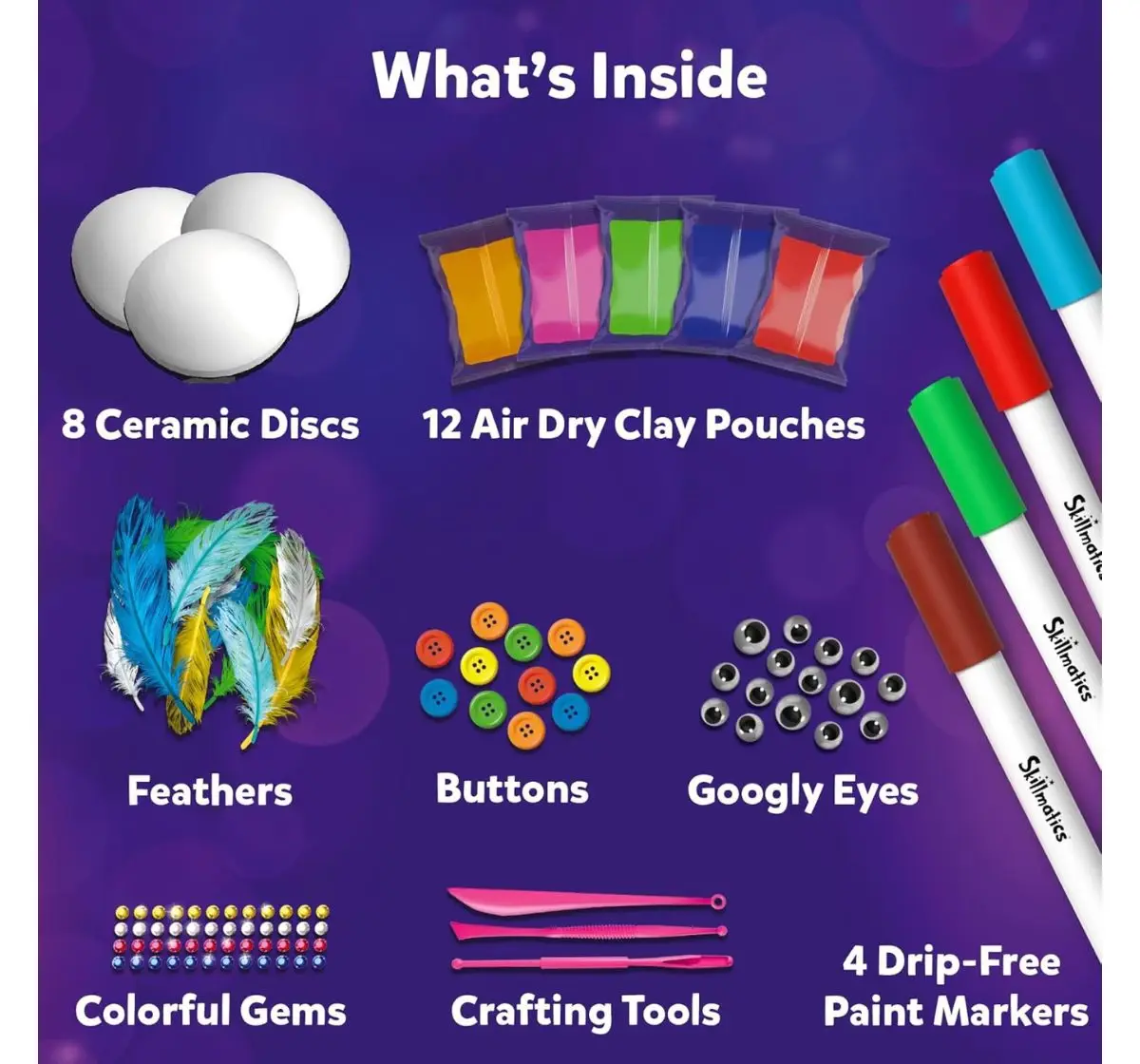 Skillmatics Disc-O Art, No Mess Art & Craft Activity, 4Y+