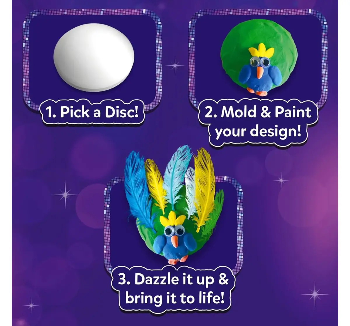 Skillmatics Disc-O Art, No Mess Art & Craft Activity, 4Y+