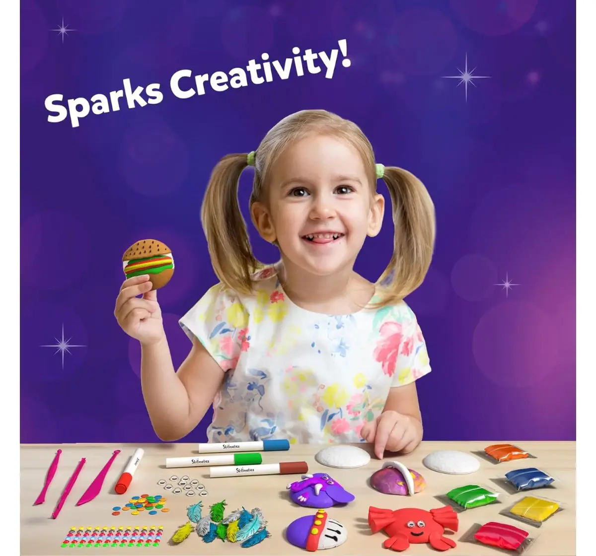 Skillmatics Disc-O Art, No Mess Art & Craft Activity, 4Y+