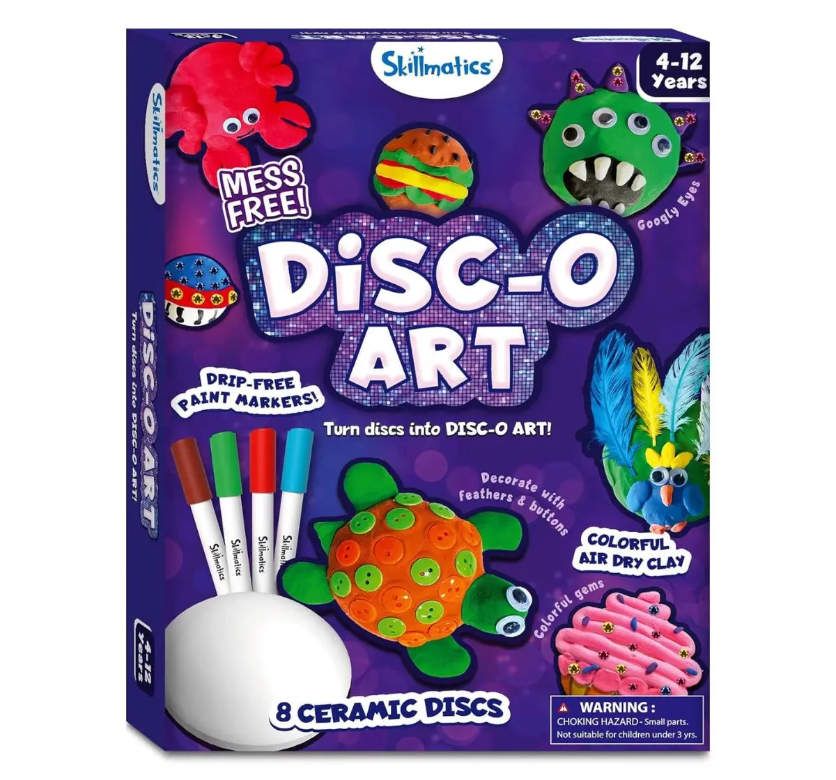 Skillmatics Disc-O Art, No Mess Art & Craft Activity, 4Y+