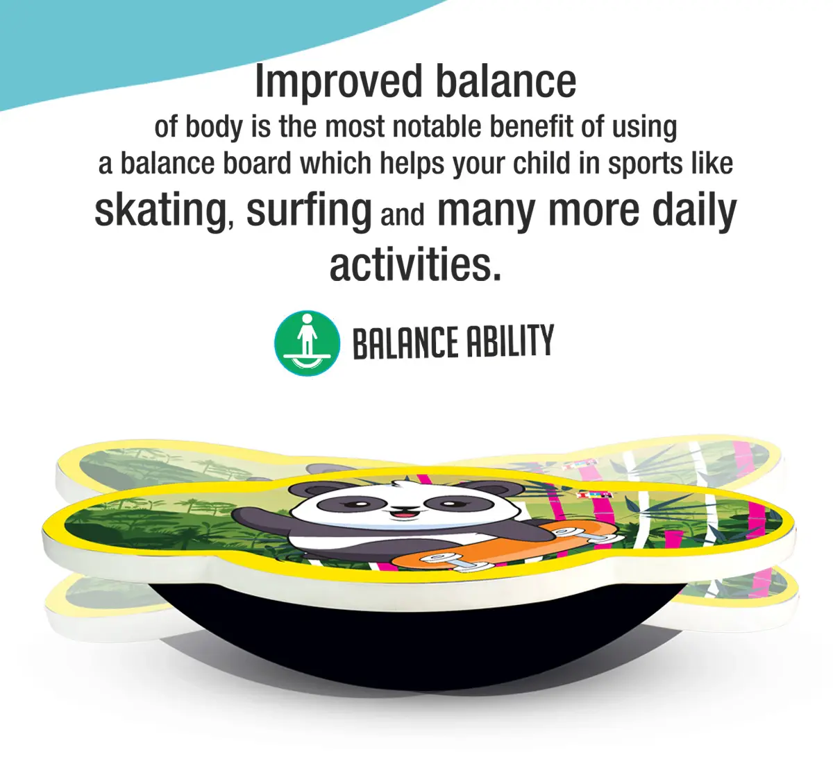 ITOYS Balancing Board Panda, 5Y+