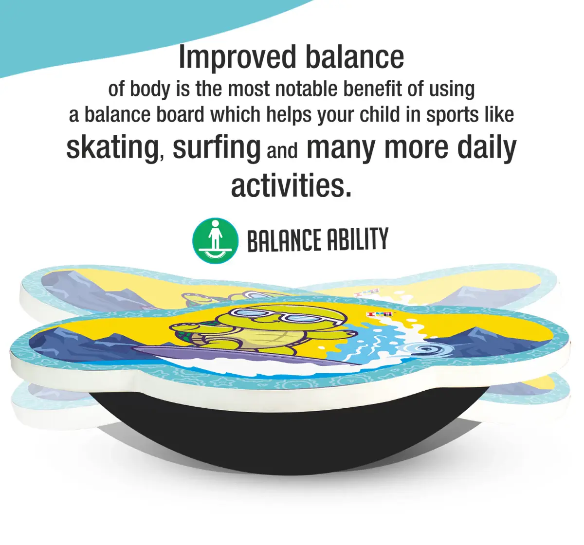 ITOYS Balancing Board Turtle, 5Y+