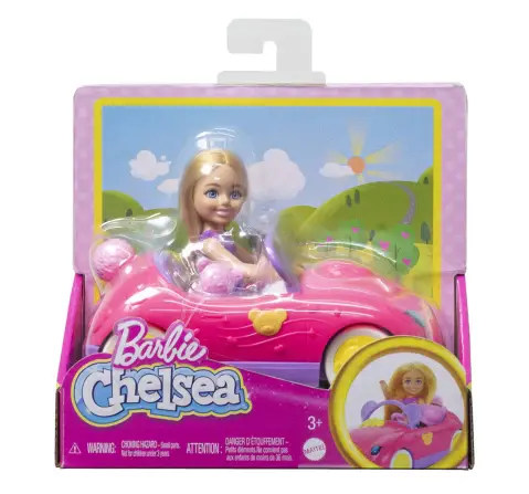 Barbie Chelsea Teddy Car, 3Y+, Multicolour