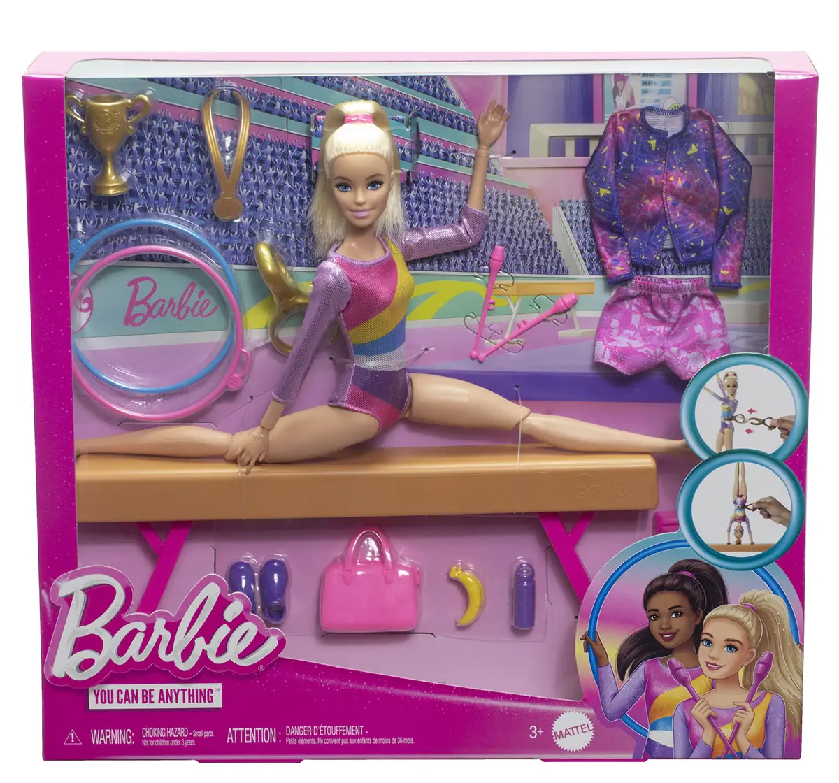 Barbie Gymnast Playset, 3Y+, Multicolour