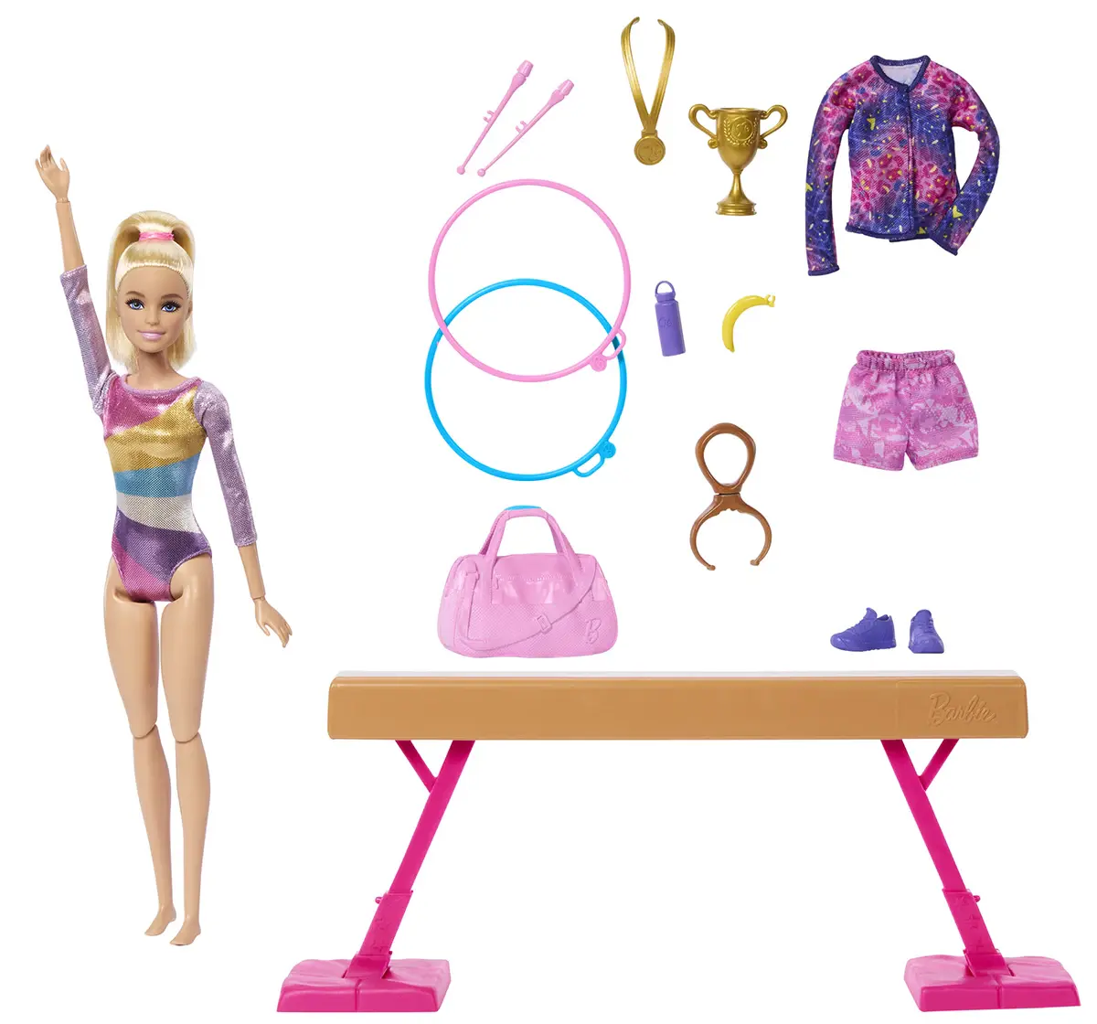 Barbie Gymnast Playset, 3Y+, Multicolour