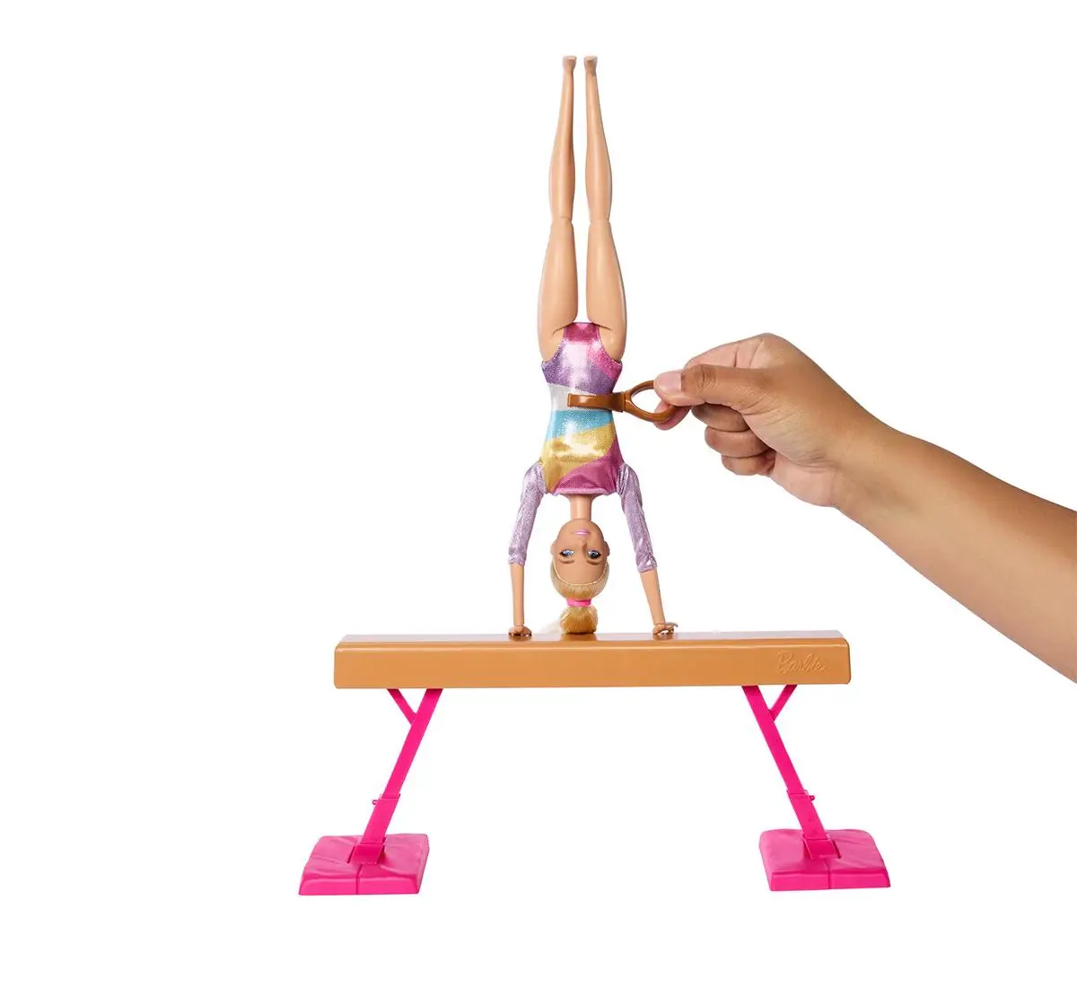 Barbie Gymnastics Doll & Accessories, Playset with Blonde Fashion Doll, Multicolour, 3Y+