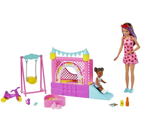 Barbie Babysitter Bounce House, 3Y+, Multicolour