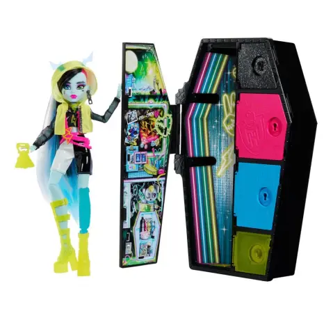 Monster High Skulltimate Secrets Neon Frights Frankie Stein Doll, 4Y+, Multicolour