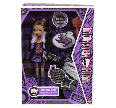 Monster High Reproduction Clawdeen Wolf, 6Y+, Multicolour