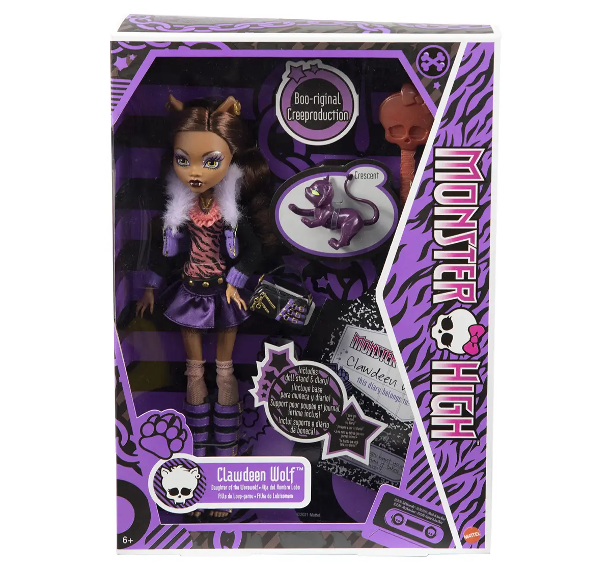 Monster High Reproduction Clawdeen Wolf, 6Y+, Multicolour