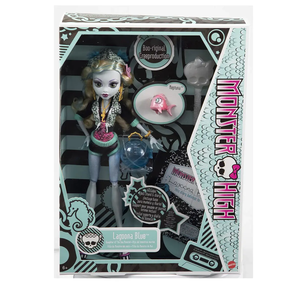 Monster High Reproduction Lagoona Blue Doll, 6Y+, Multicolour