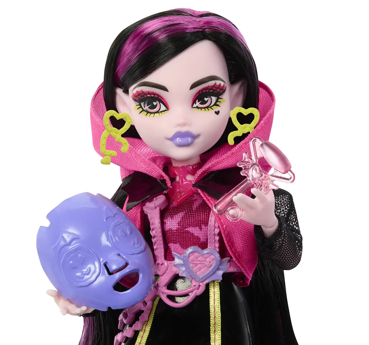 Monster High Skulltimate Secrets Neon Frights Draculaura Doll, 4Y+, Multicolour