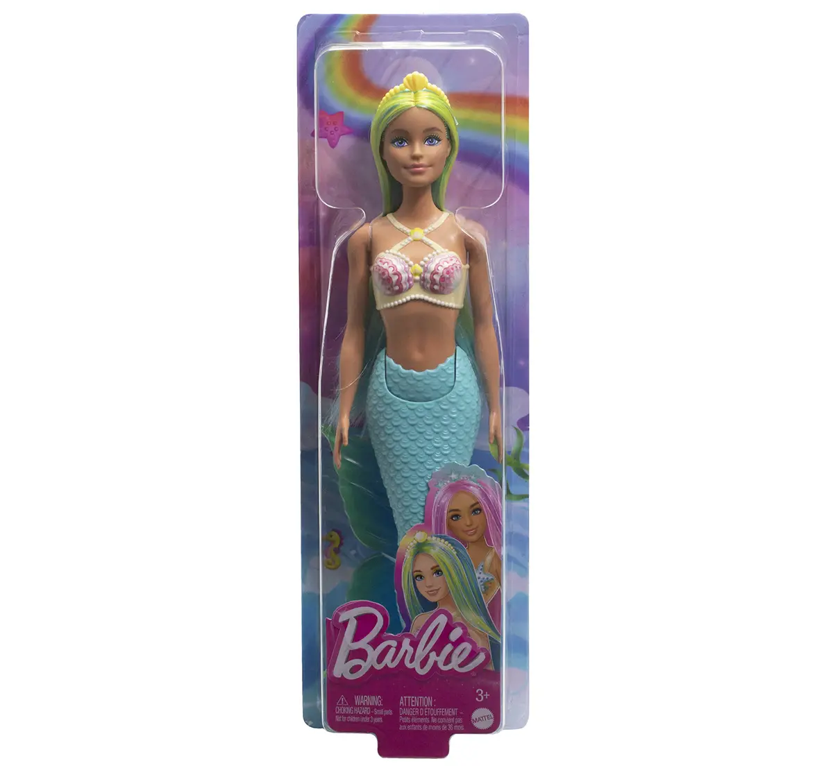 Barbie Core Mermaid Assorted 4, 3Y+, Multicolour