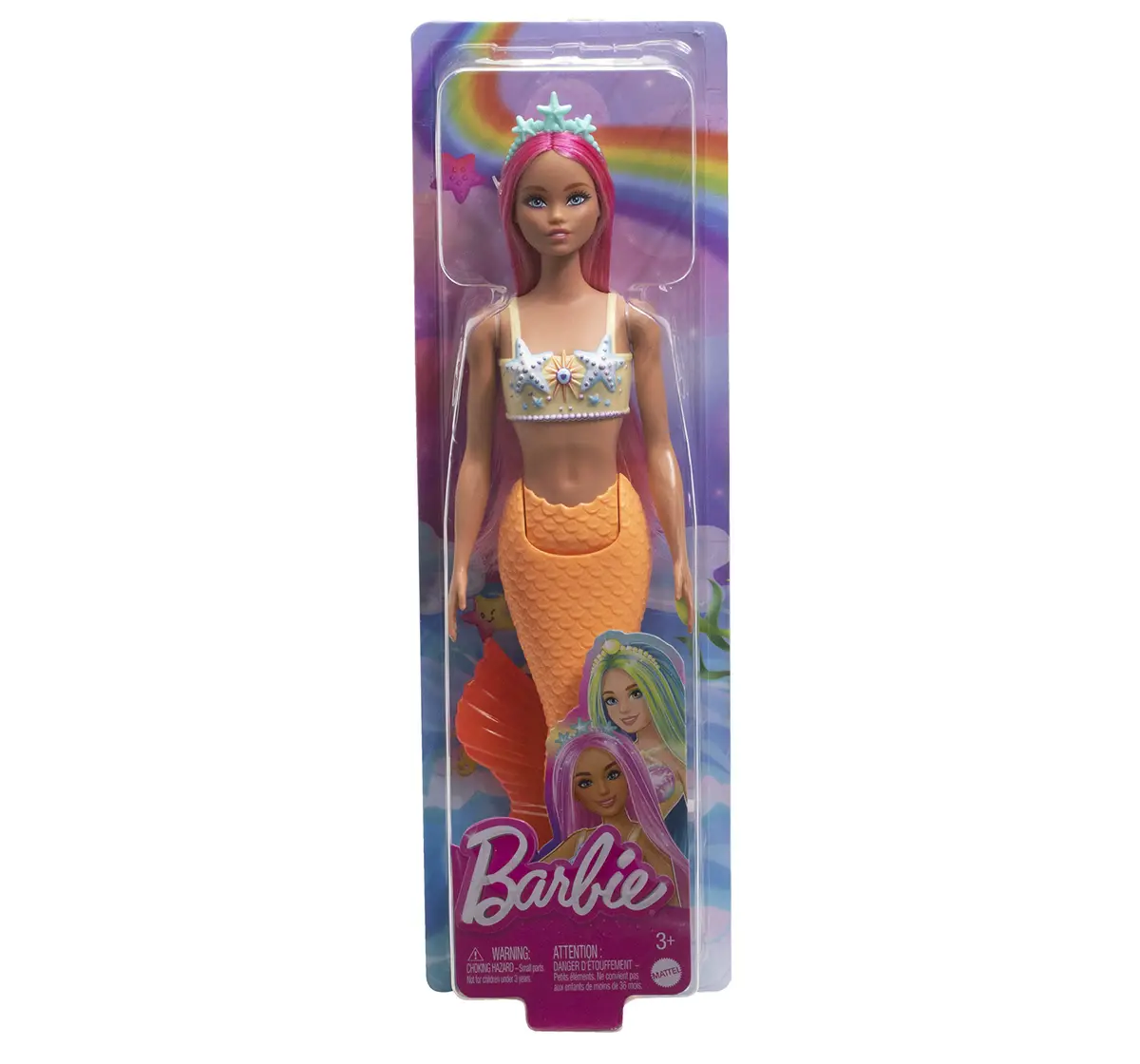 Barbie Core Mermaid Assorted 4, 3Y+, Multicolour