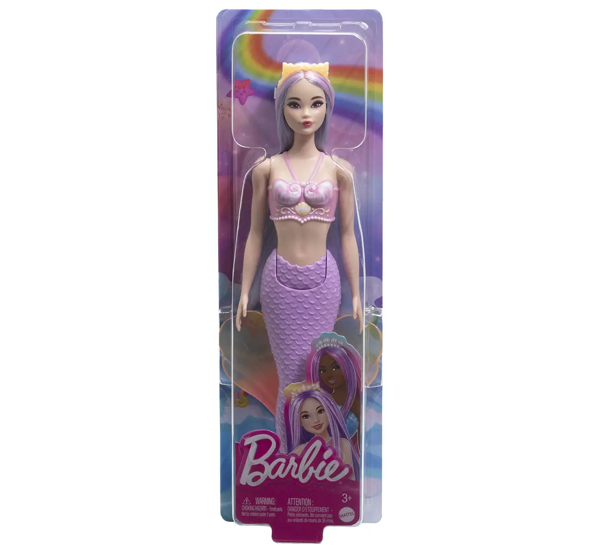 Barbie Core Mermaid Assorted 4, 3Y+, Multicolour