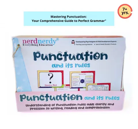 NerdNerdy Punctuation & its rules, Teaching Learning aid, 7Y+, Teaching Learning Material for school & home use