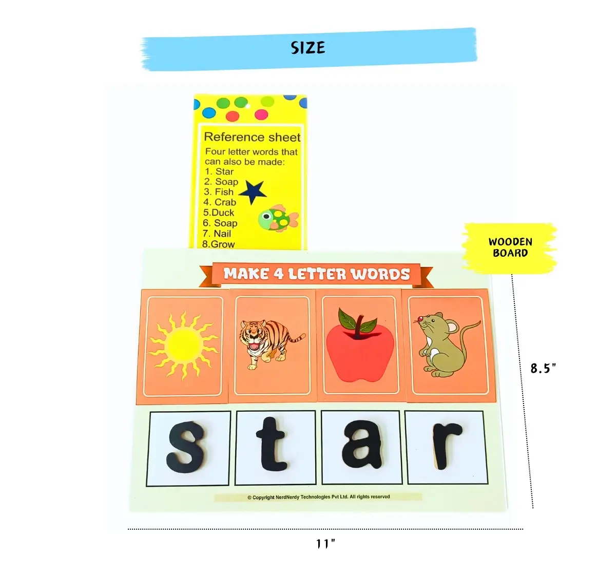 NerdNerdy Wordworks-Word Building Made Easy, Decode unfamiliar words-improves reading, 4yrs+
