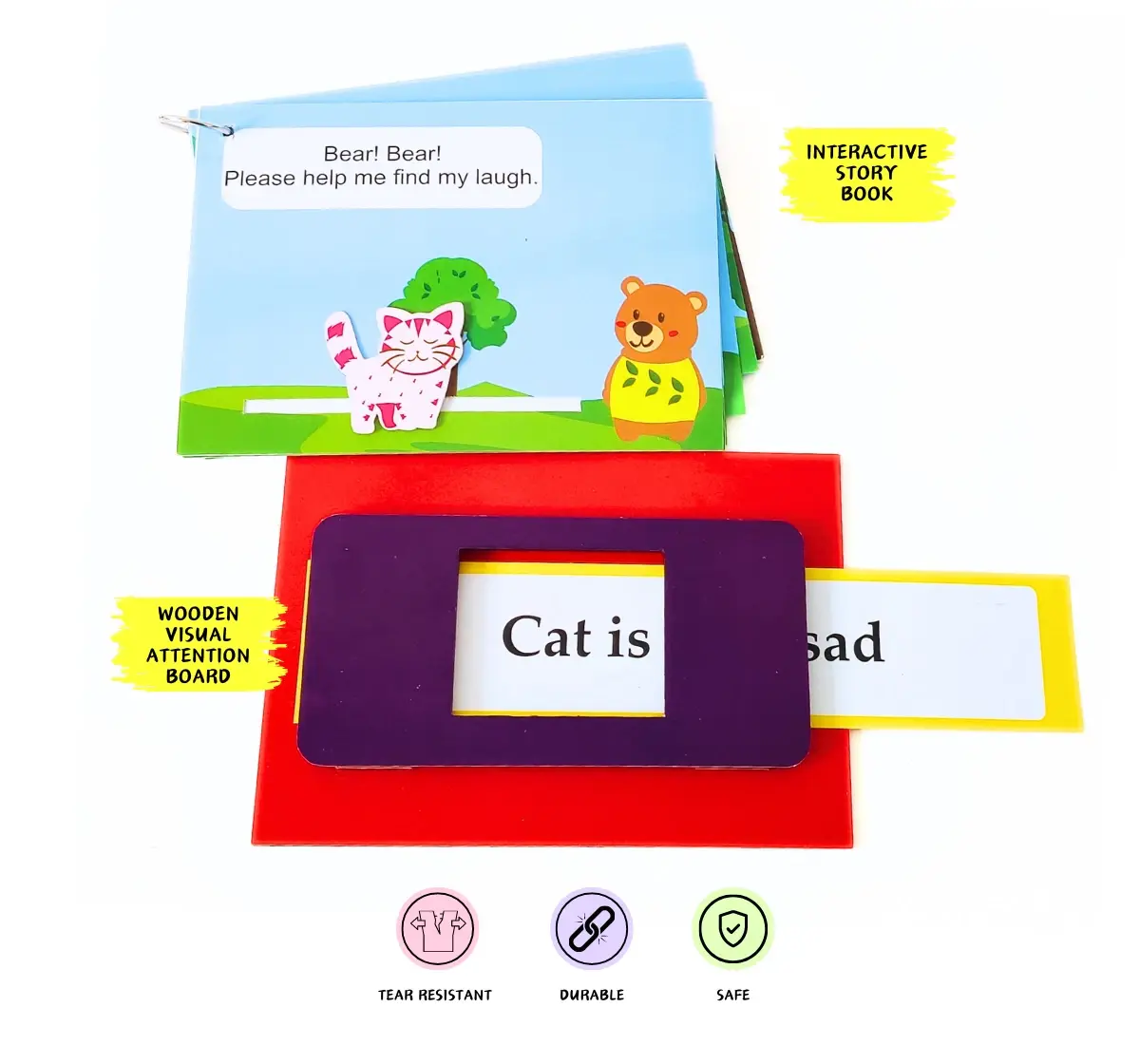 NerdNerdy Visual Reading Method 'Spotty Cat & its laugh' Enhances reading through sight memory 4Y+