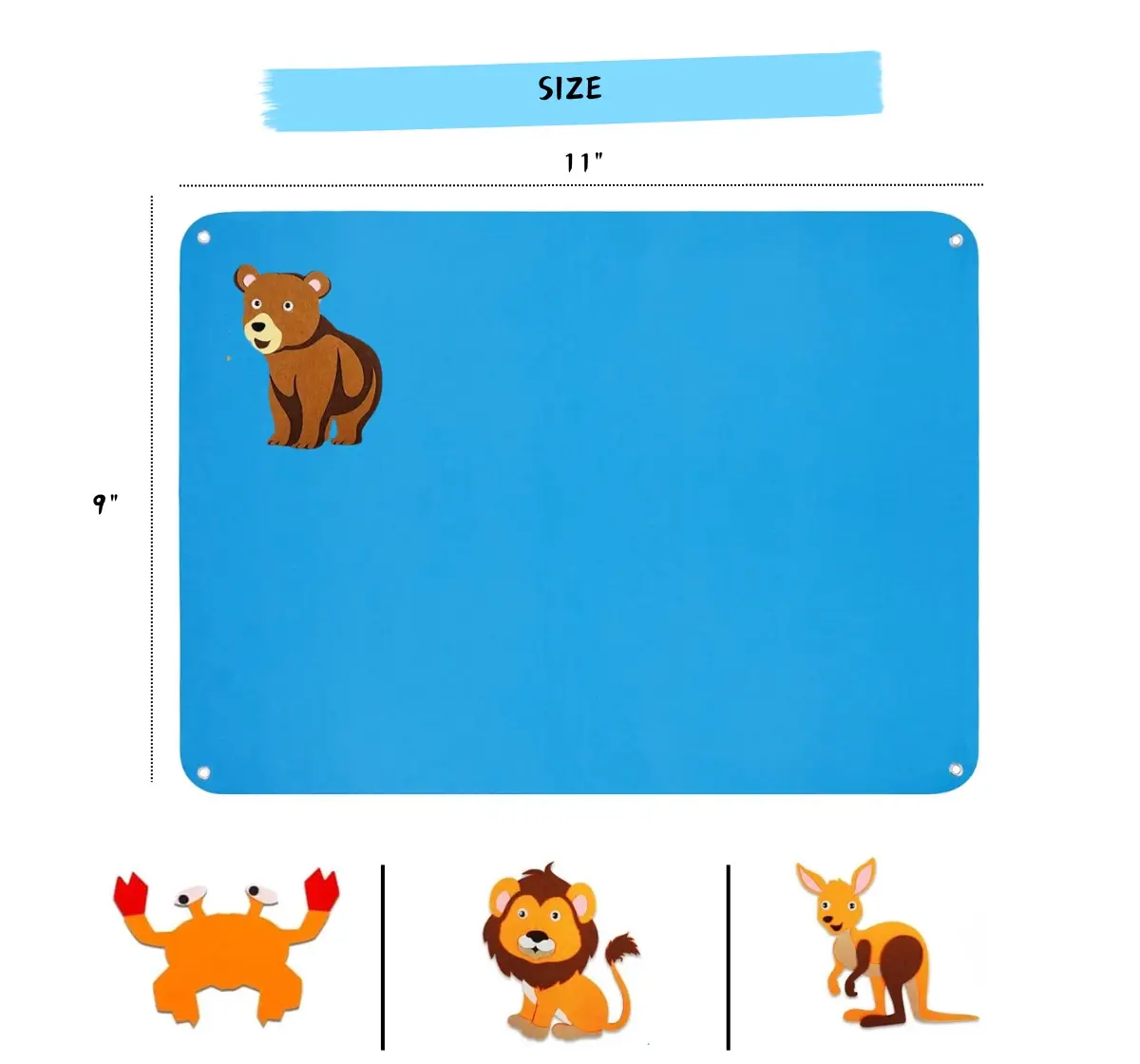 NerdNerdy Felt Flannel Story Board: Versatile tool for home & classroom, enhances expressive language skills in children, 3Y+