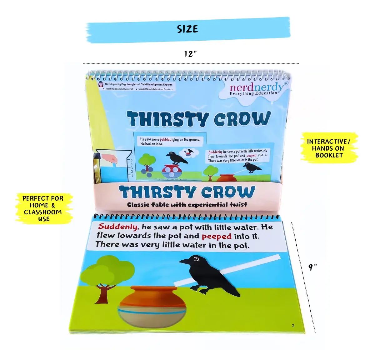 NerdNerdy Thirsty Crow, Divergent thinking & Multidimensional knowledge, 4Y+