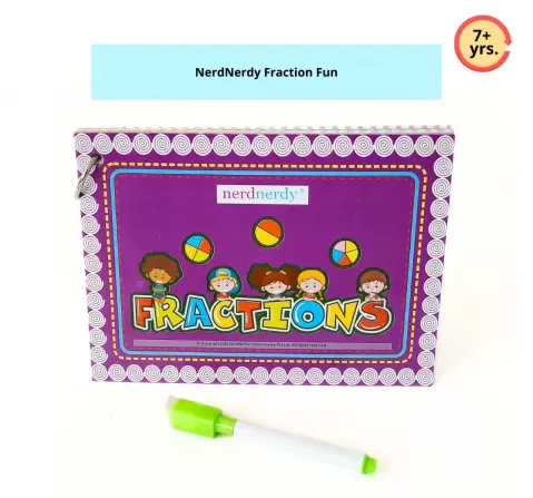 NerdNerdy Fraction Fun, Understanding Fractions through interactive learning, Teaching Learning Material for 7Y+ children
