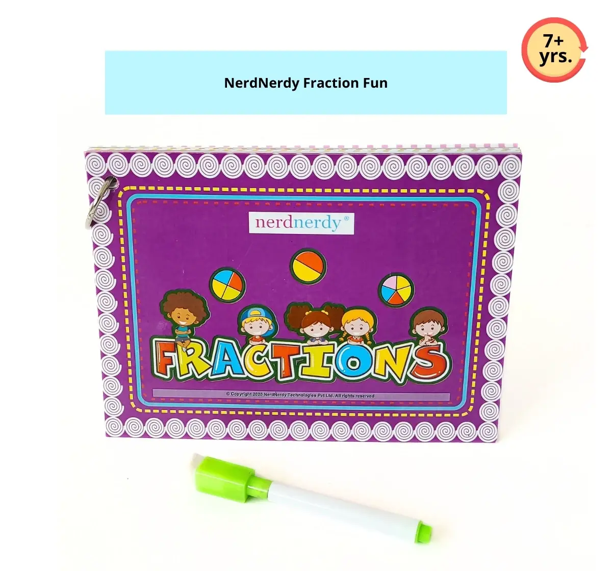 NerdNerdy Fraction Fun, Understanding Fractions through interactive learning, Teaching Learning Material for 7Y+ children