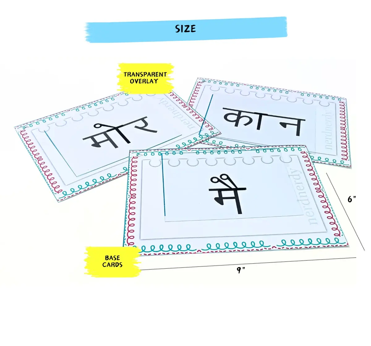 NerdNerdy Hindi Matra Gyan level 1, Great Teaching Learning Material for 5Y+ children
