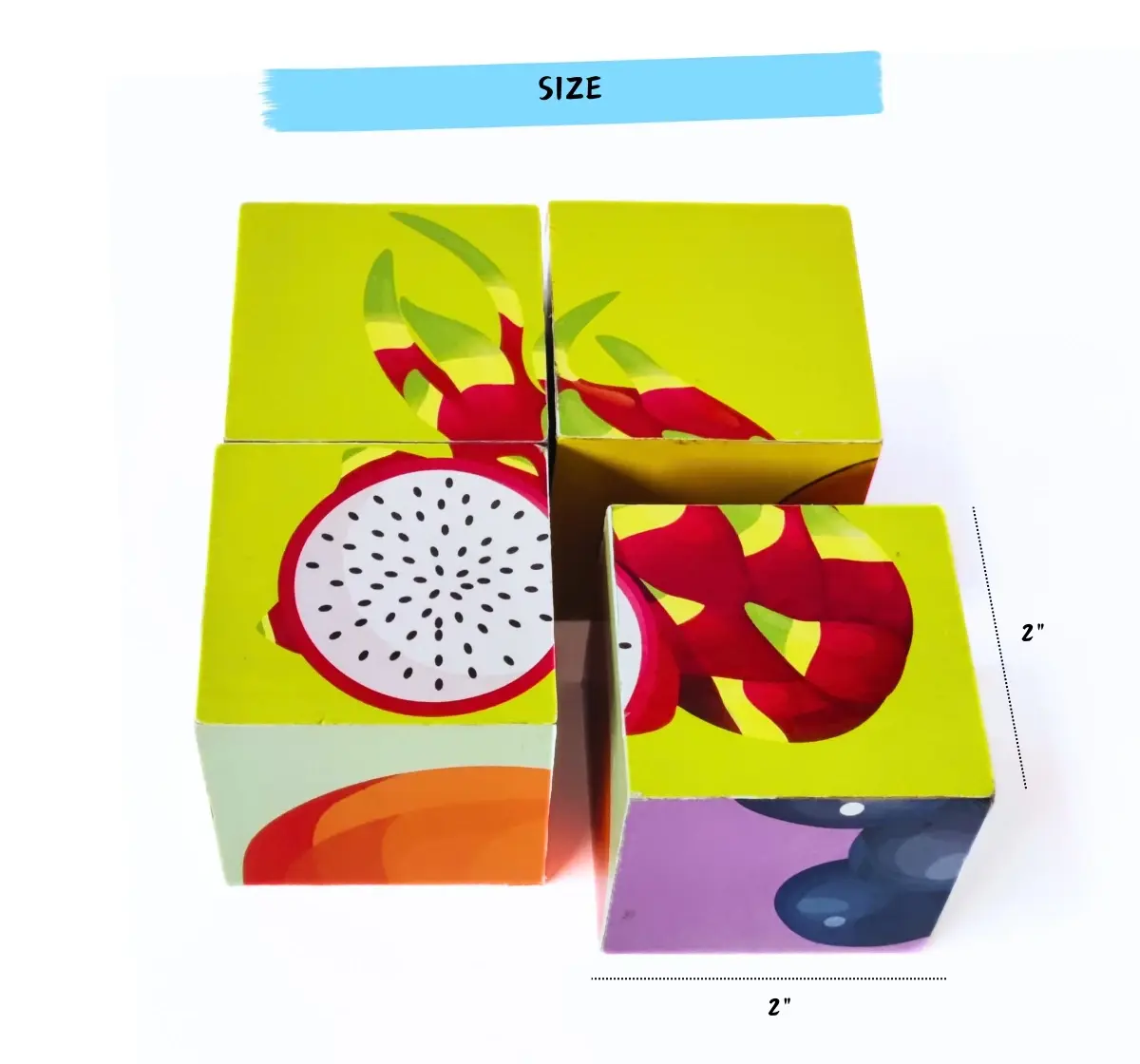 NerdNerdy Fruit Cube Solver, enhance processing speed, cognitive skills and Spatial awareness in 3Y+ kids