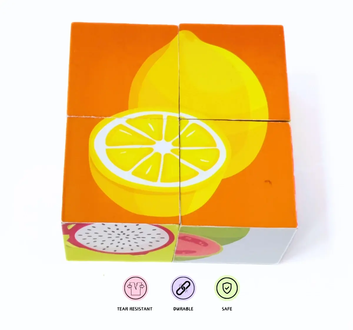 NerdNerdy Fruit Cube Solver, enhance processing speed, cognitive skills and Spatial awareness in 3Y+ kids