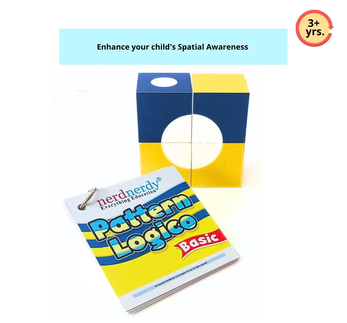 NerdNerdy Pattern Logico Basic, Enhance Spatial awareness, cognitive skills and Processing speed in 4Y+