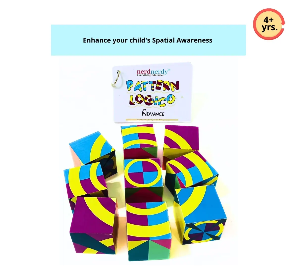 NerdNerdy Pattern Logico Advance, Enhance Spatial awareness, cognitive skills and Processing speed in 5Y+