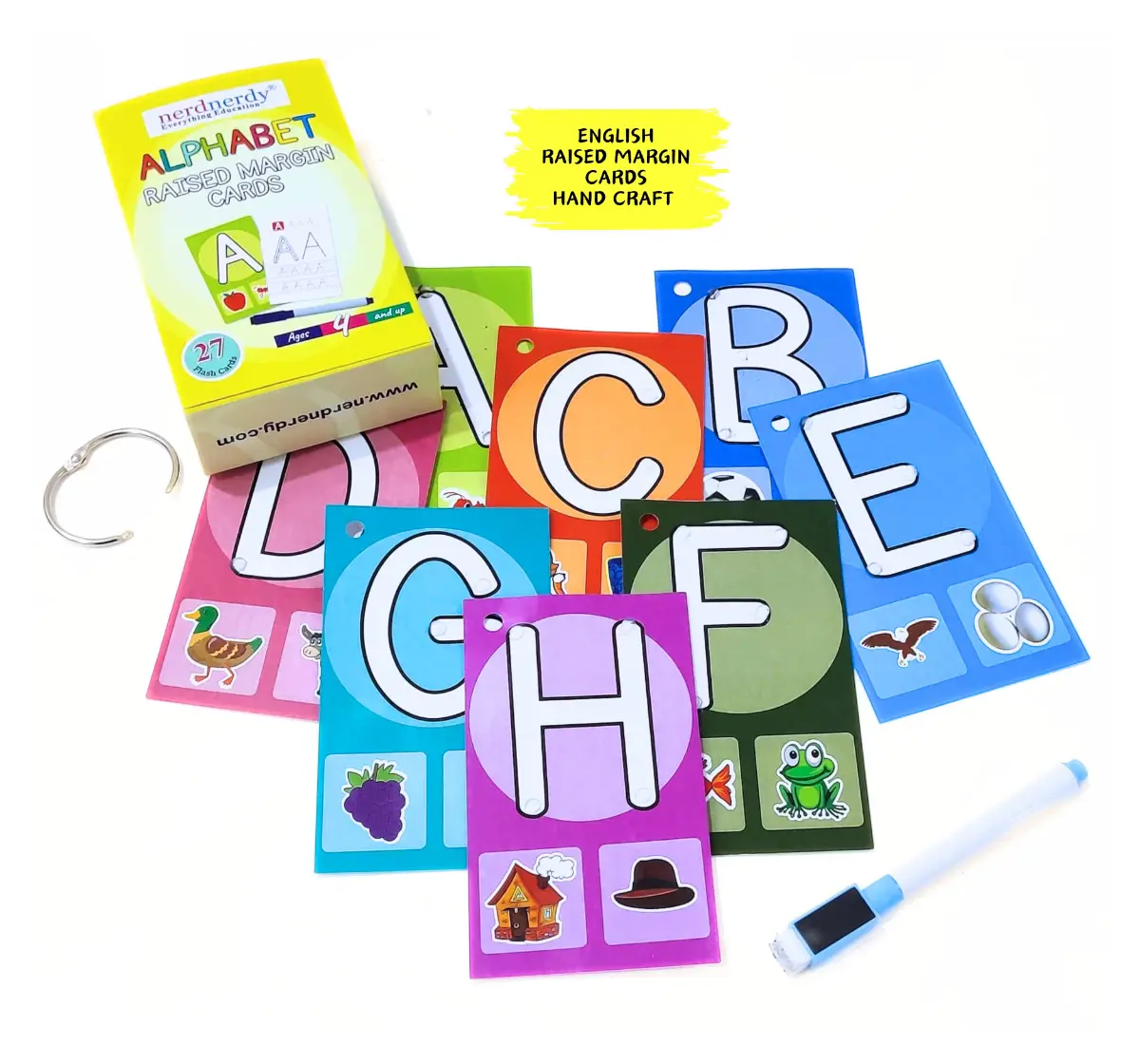 NerdNerdy Sensory Tactile Raised margins Kit - Level 1,   kit for those with defecit in fine motor skills, dyslexia, dysgraphia, autism etc