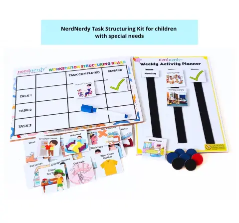 NerdNerdy Task Structuring for Work Stations, Supporting Autistic Children with Organized Learning